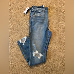 Abercrombie The Super Skinny Ankle High Rise Jean